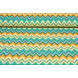 Oeko-Tex® Stretch Popeline Zigzag Multicolore Vert Oeko-Tex® Stretch Popeline Zigzag Multicolore Vert