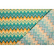 Oeko-Tex® Elástico Popelina ZigZag Multi Verde Oeko-Tex® Elástico Popelina ZigZag Multi Verde