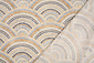 Stretch Popeline Waves Multicolore Bleu Stretch Popeline Waves Multicolore Bleu