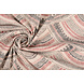 Oeko-Tex® Stretch Popeline Waves Multicolore Rouge Oeko-Tex® Stretch Popeline Waves Multicolore Rouge