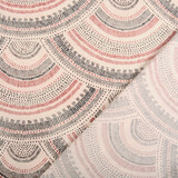 Oeko-Tex®  Stretch Poplin Waves Multi Red Oeko-Tex®  Stretch Poplin Waves Multi Red