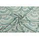 Oeko-Tex® Stretch Popeline Waves Multicolore Verde Oeko-Tex® Stretch Popeline Waves Multicolore Verde