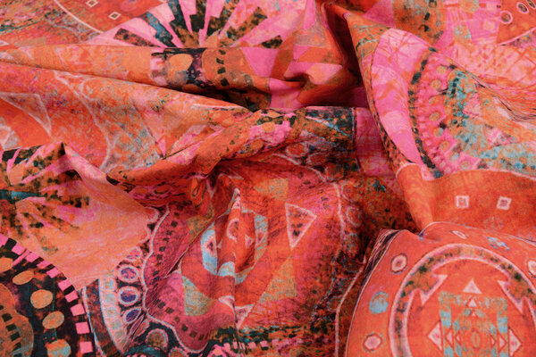 Oeko-Tex®  Stretch Popeline Mandala Multi-1 Oeko-Tex®  Stretch Popeline Mandala Multi-1