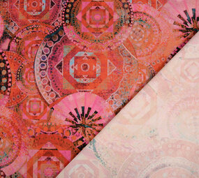 Oeko-Tex®  Stretch Popeline Mandala Multi-1
