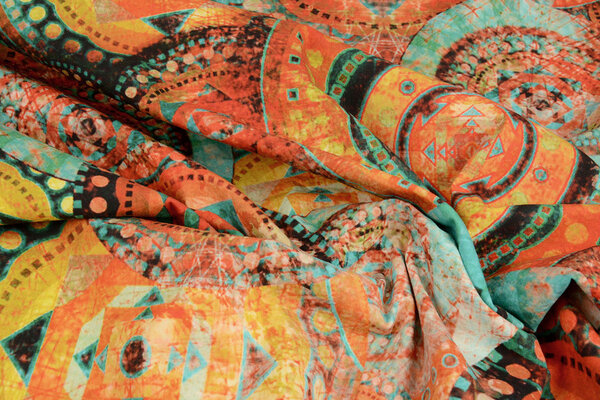 Oeko-Tex®  Stretch Poplin Mandala Multi-2 Oeko-Tex®  Stretch Poplin Mandala Multi-2