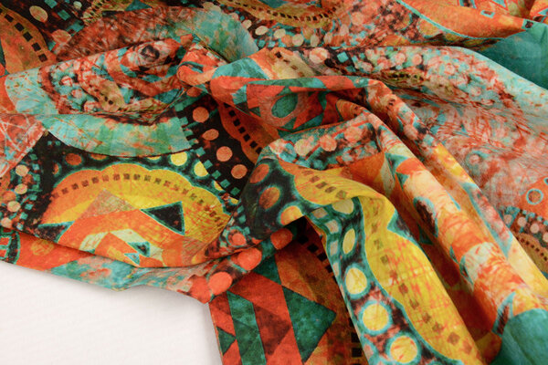 Oeko-Tex®  Stretch Popeline Mandala Multi-2