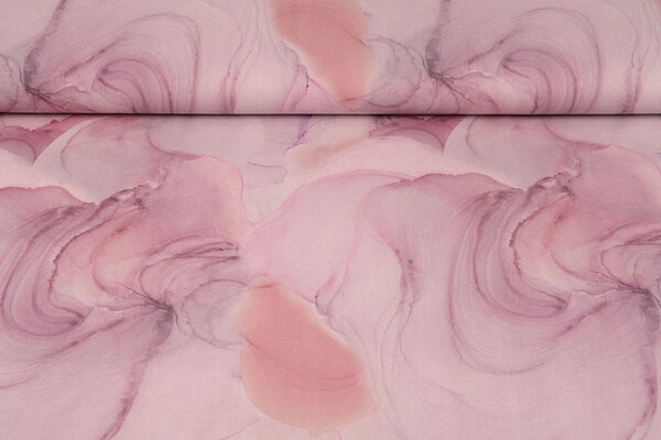 Oeko-Tex®  Stretch Popeline Aquarel Flieder