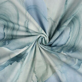 Oeko-Tex®  Stretch Popeline Aquarel Blau Oeko-Tex®  Stretch Popeline Aquarel Blau