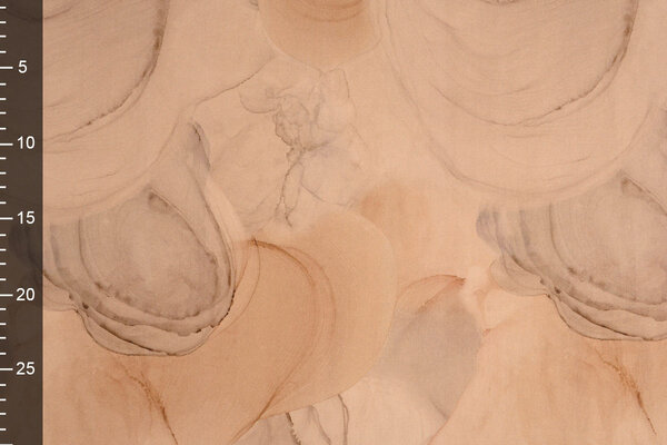 Oeko-Tex®  Stretch Poplin Aquarel Bruin Oeko-Tex®  Stretch Poplin Aquarel Bruin