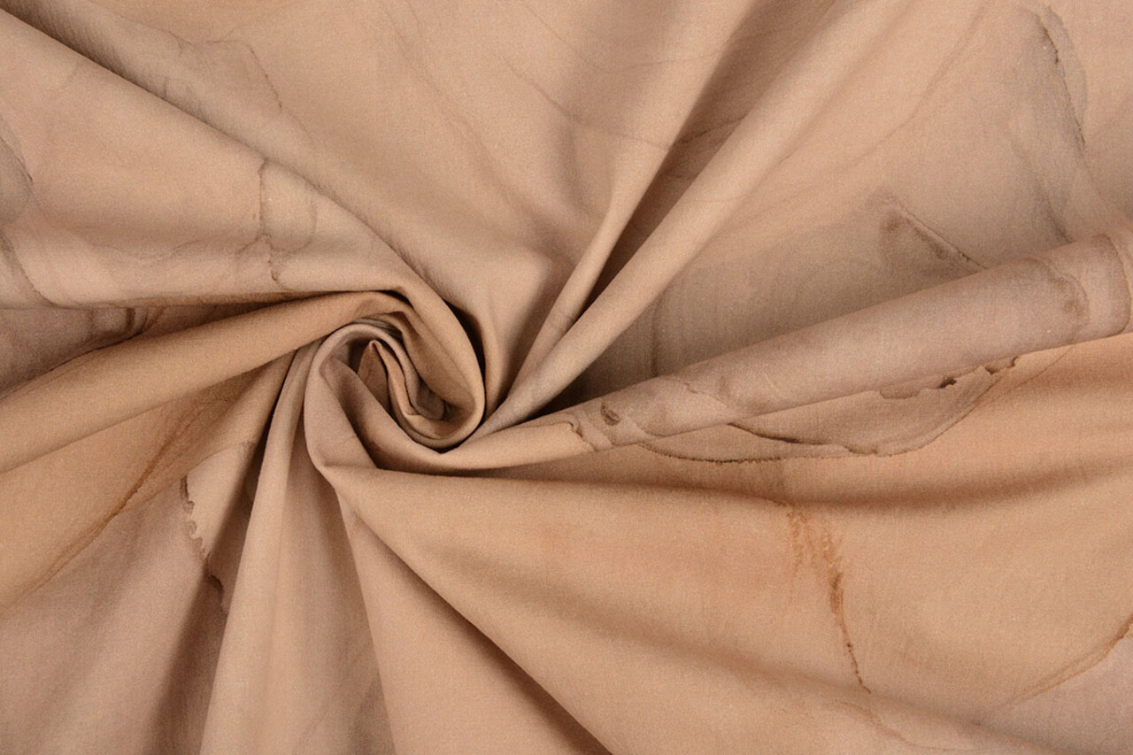 Oeko-Tex® Elástico Popelina Acuarela Marrón Oeko-Tex® Elástico Popelina Acuarela Marrón