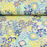 Oeko-Tex®  Viskose Jersey Sixties Flowers Multi-1