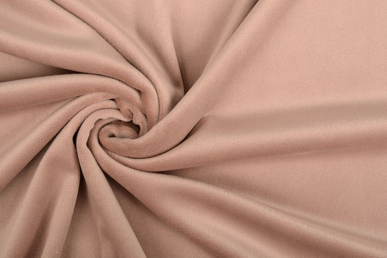 Oeko-Tex®  Terciopelo Elástico Empolvado Oscuro Rosa
