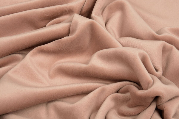 Oeko-Tex®  Terciopelo Elástico Empolvado Oscuro Rosa