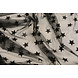 Fin Tulle Étoiles Noir