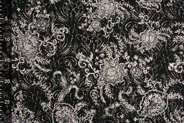 Embroidered Lace with Fine Glitter