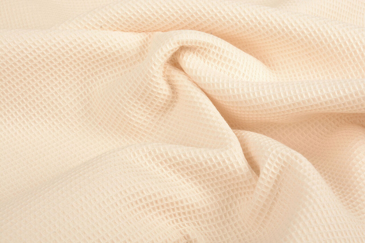 Oeko-Tex®  Wafel Katoen Champagne Rose