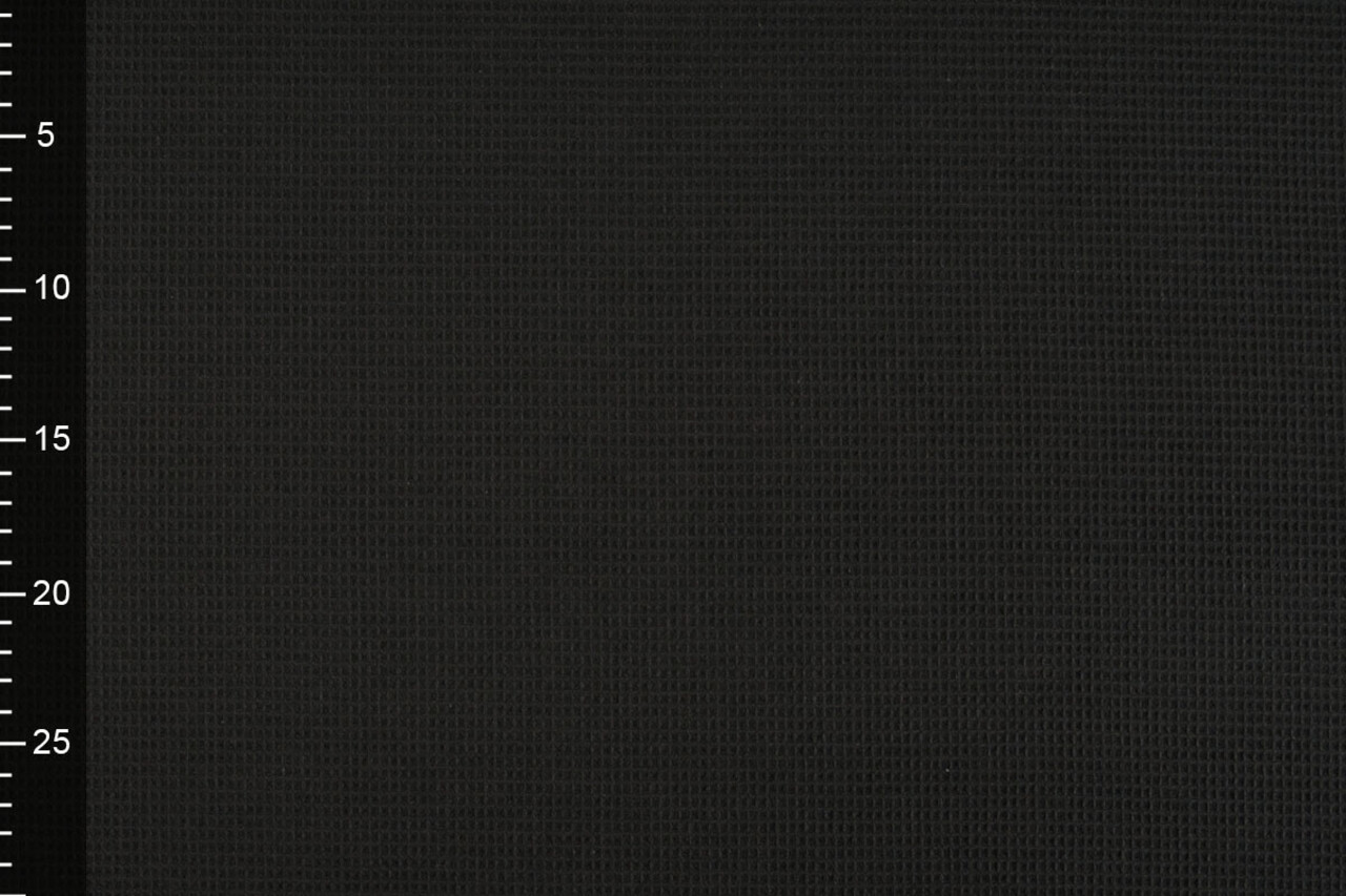 Oeko-Tex®  Mini Waffle Pique Fabric Black