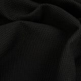 Oeko-Tex®  Mini Wafel Katoen Zwart Oeko-Tex®  Mini Wafel Katoen Zwart