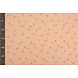 Oeko-Tex® Coton Double Gaze Tissu Mini Palm Saumon Oeko-Tex® Coton Double Gaze Tissu Mini Palm Saumon
