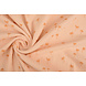 Oeko-Tex® Coton Double Gaze Tissu Mini Palm Saumon Oeko-Tex® Coton Double Gaze Tissu Mini Palm Saumon
