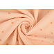 Oeko-Tex® Tessuto di Mussola Mini Blaadjes Salmone Oeko-Tex® Tessuto di Mussola Mini Blaadjes Salmone