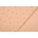Oeko-Tex® Tessuto di Mussola Mini Blaadjes Salmone Oeko-Tex® Tessuto di Mussola Mini Blaadjes Salmone