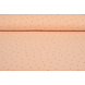 Oeko-Tex® Coton Double Gaze Tissu Mini Feuilles Saumon Oeko-Tex® Coton Double Gaze Tissu Mini Feuilles Saumon