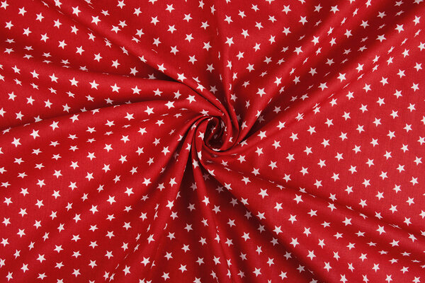 Oeko-Tex®  Poplin Petit Stars Red Oeko-Tex®  Poplin Petit Stars Red