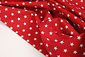 Popeline Petit Étoiles Rouge Popeline Petit Étoiles Rouge