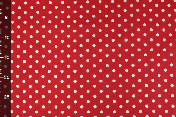 Oeko-Tex®  Poplin Dots Red