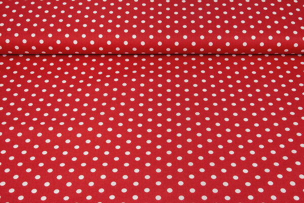 Oeko-Tex®  Poplin Dots Rood Oeko-Tex®  Poplin Dots Rood
