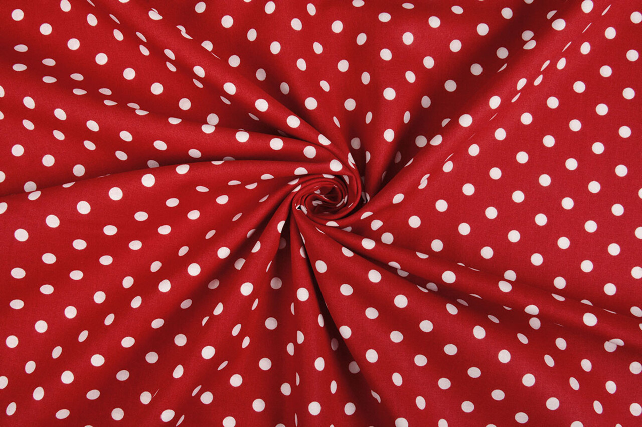 Oeko-Tex®  Poplin Dots Red