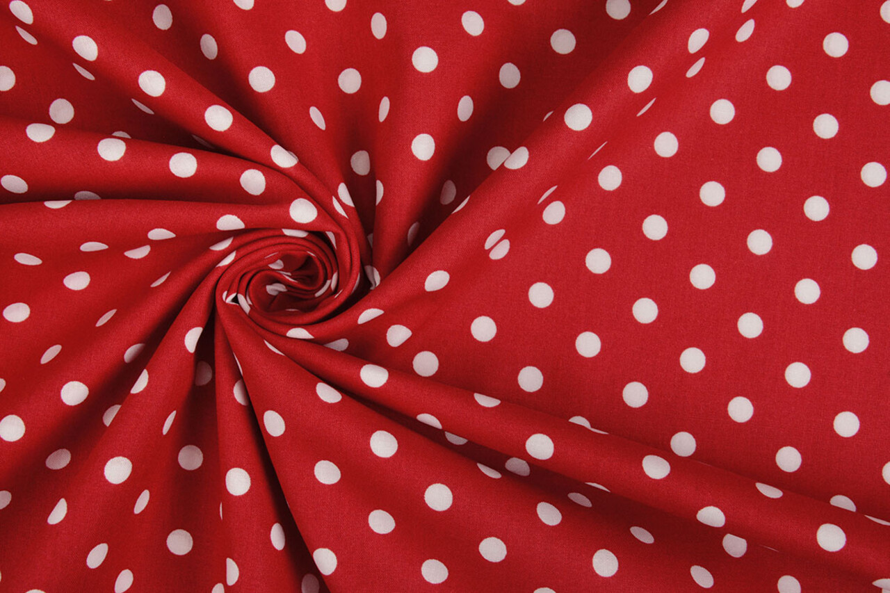 Oeko-Tex®  Poplin Dots Red