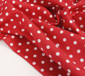 Oeko-Tex®  Poplin Dots Rood