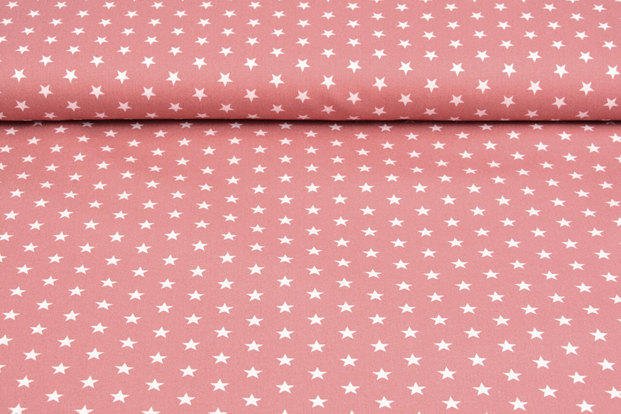 Oeko-Tex®  Popeline Petit Stars Altrosa Oeko-Tex®  Popeline Petit Stars Altrosa