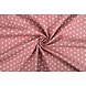 Oeko-Tex® Popeline Petit Étoiles Vieux Rose Oeko-Tex® Popeline Petit Étoiles Vieux Rose