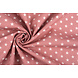 Oeko-Tex® Popeline Petit Étoiles Vieux Rose Oeko-Tex® Popeline Petit Étoiles Vieux Rose