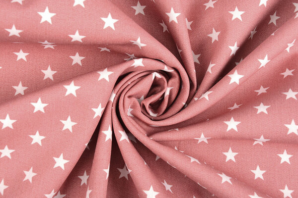 Oeko-Tex® Popeline Petit Stelle Rosa Antico Oeko-Tex® Popeline Petit Stelle Rosa Antico