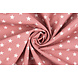 Oeko-Tex® Popeline Petit Étoiles Vieux Rose Oeko-Tex® Popeline Petit Étoiles Vieux Rose