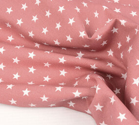 Oeko-Tex® Popelina Petit Estrellas Rosa Antiguo Oeko-Tex® Popelina Petit Estrellas Rosa Antiguo