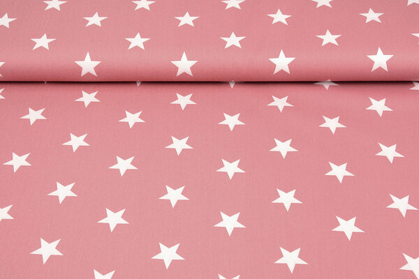 Oeko-Tex®  Poplin Stars Oud Roze