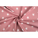 Oeko-Tex® Popeline Étoiles Vieux Rose Oeko-Tex® Popeline Étoiles Vieux Rose