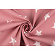 Oeko-Tex® Popeline Étoiles Vieux Rose Oeko-Tex® Popeline Étoiles Vieux Rose