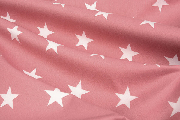 Oeko-Tex® Popeline Étoiles Vieux Rose Oeko-Tex® Popeline Étoiles Vieux Rose