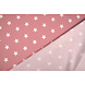 Oeko-Tex® Popeline Stelle Rosa Antico Oeko-Tex® Popeline Stelle Rosa Antico