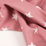 Oeko-Tex®  Popeline Stars Altrosa Oeko-Tex®  Popeline Stars Altrosa