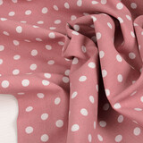 Oeko-Tex®  Poplin Dots Oud Roze