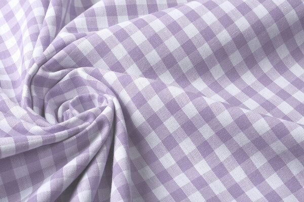Gingham Check 8 mm Lilac Gingham Check 8 mm Lilac