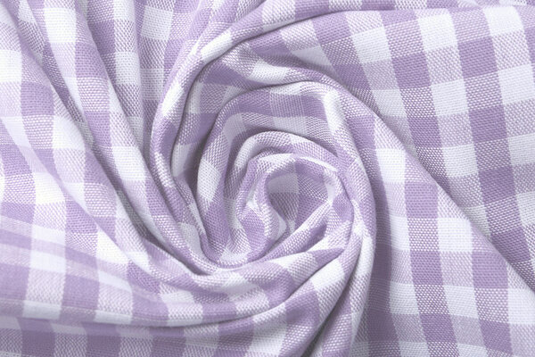Gingham Check 8 mm Lilac Gingham Check 8 mm Lilac