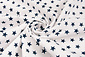 Poplin Petit Stars Wit Marine Poplin Petit Stars Wit Marine